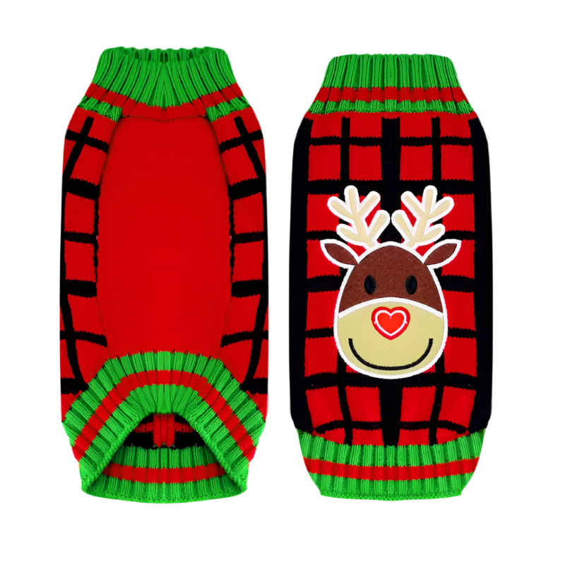 Xmas Knit Dog Sweater