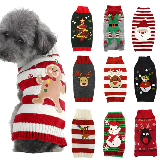 Xmas Knit Dog Sweater