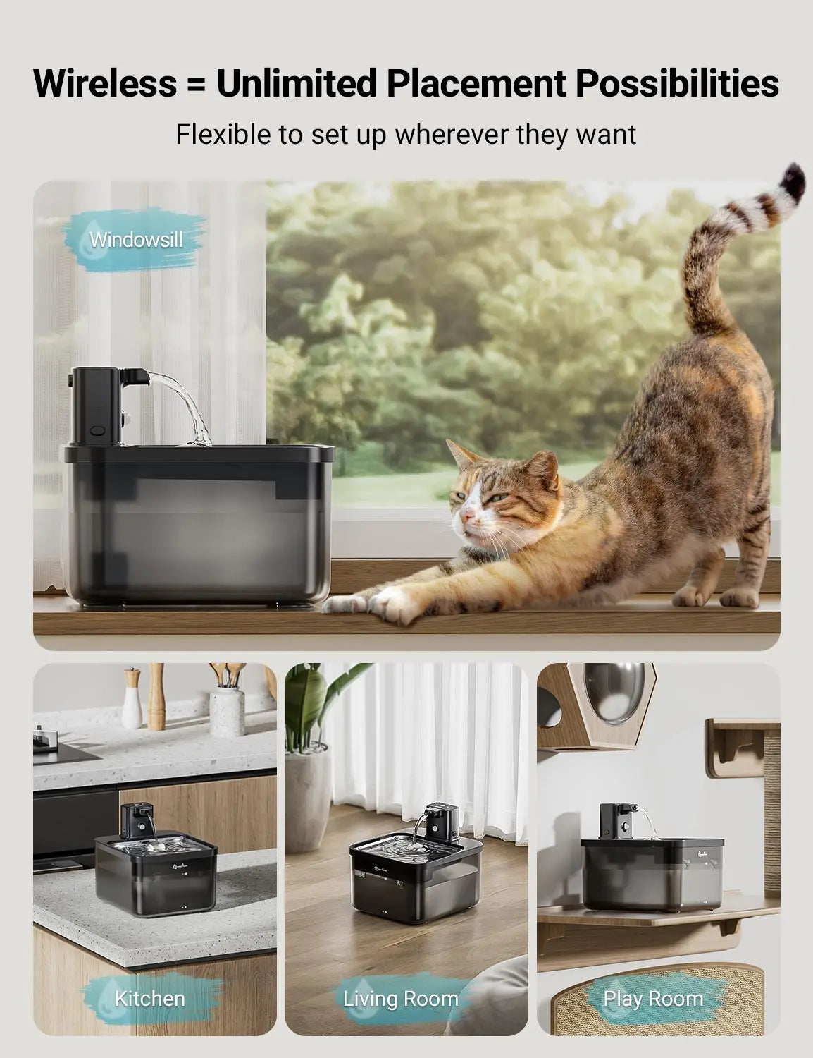 Steel Premium Cat Fountain