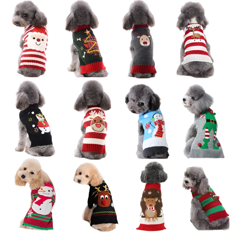 Xmas Knit Dog Sweater