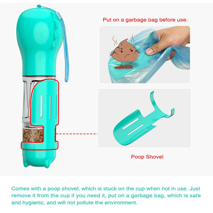 Portable 3-in-1 Pet Water Bottle