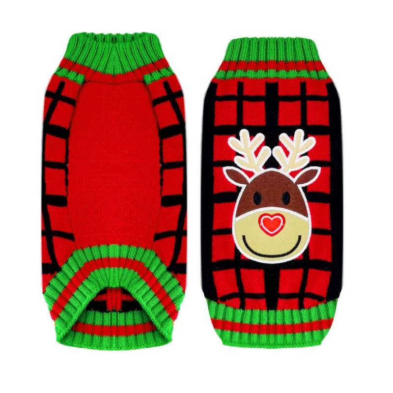 Xmas Knit Dog Sweater