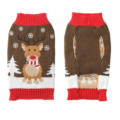 Xmas Knit Dog Sweater