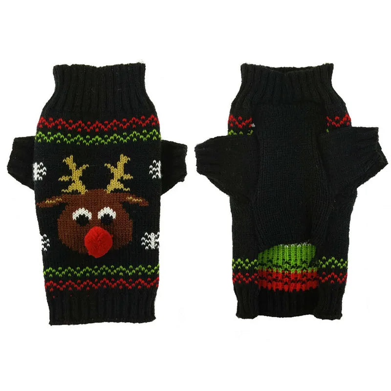 Xmas Knit Dog Sweater